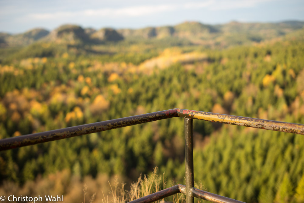 Sicht aufs Elbsandsteingebirge (künstlerisch)